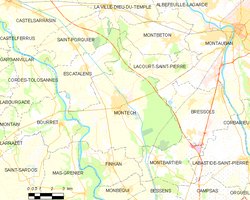 Map commune FR insee code 82125